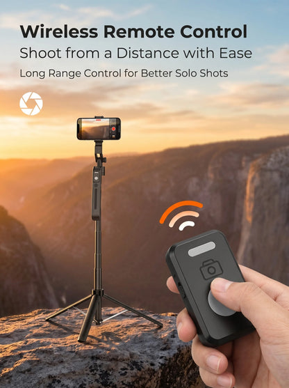 360° AI Face Tracking Gimbal Stabilizer Anti-Shake Telescopic Selfie Stick Tripod Phone Holder Smartphone Vlog Live Photography