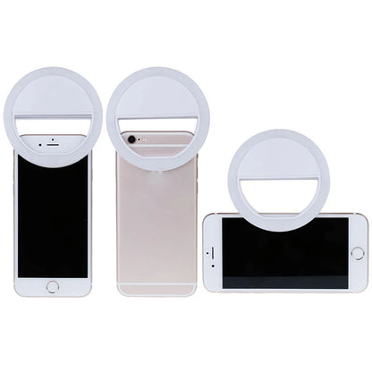 Led Selfie Ring Light Mobile Phone Lens Lamp Adjustable Live Brightness Portable Selfie Fill Ring Light For iPhone Xiaomi Huawei