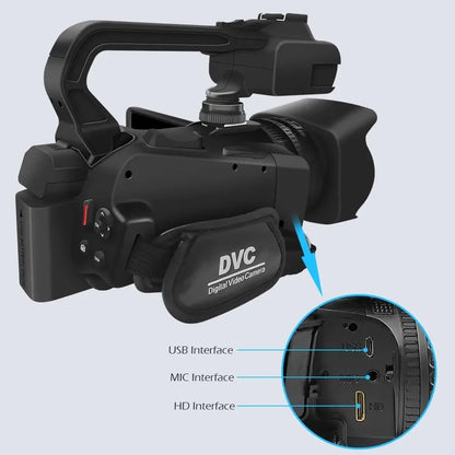 4K HD Video Cameras for Photography 64MP WiFi Livestream Webcam Camcorder 18X Digital Zoom Vlog Recording Camera for YouTube