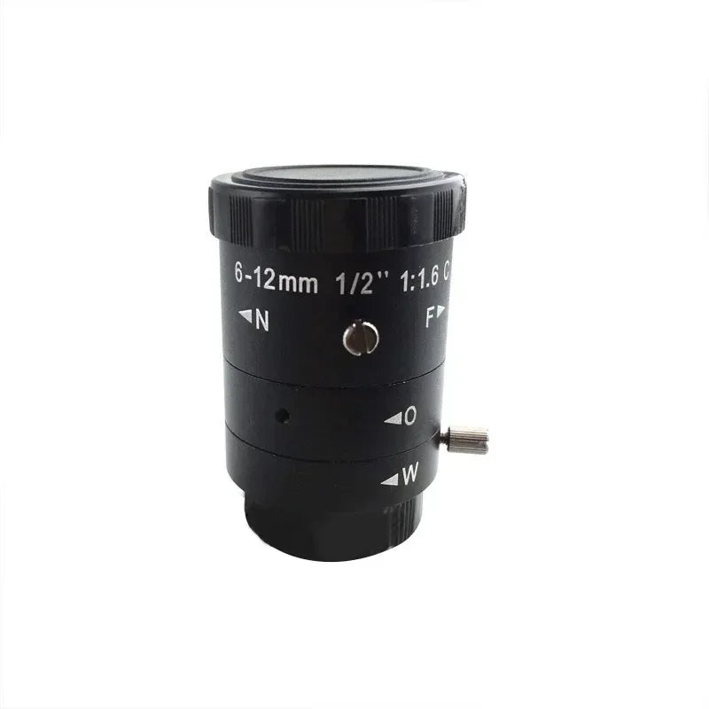 3.0MP Distortionless Manual Zoom Lenses Focal Length 6~12mm HD 1/2" Industrial Camera Lens CCD Vision Lens C Interface