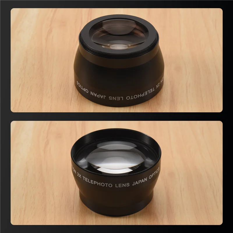 CABE-52Mm 2X Magnification Telephoto Lens For Nikon AF-S 18-55Mm 55-200Mm Lens Camera