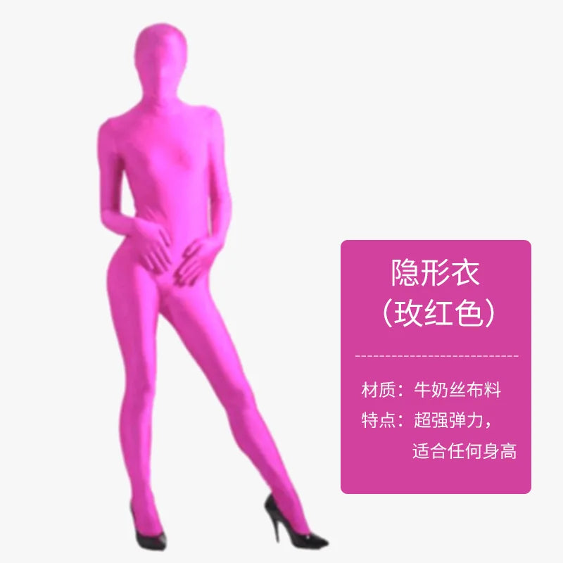 Green Screen Suit Jumpsuits for Movie Video Invisible Effect Full Body Photographic Filming Studio Props Adult Cosplay Costume