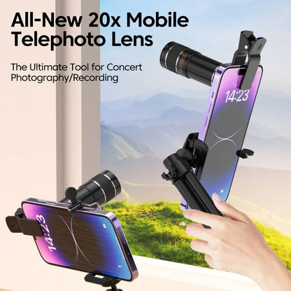 20x Telephoto Phone lens Camera Universal Zoom Iens Highdefinition External Effect Photography Large light Transmission