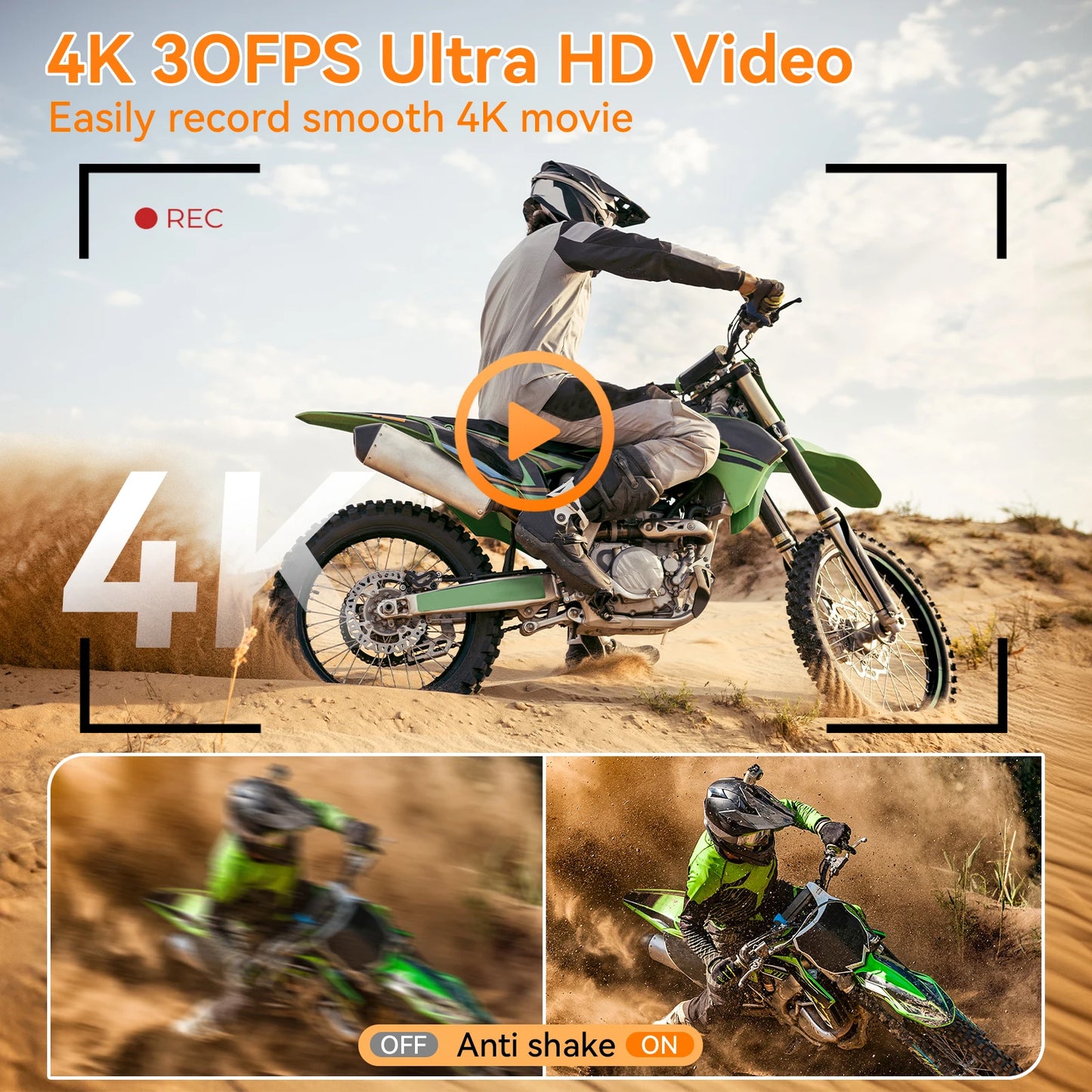 Digital Camera for Photography Camera with 2.8" 180° Flip Screen 16X  Shoot Camara with 32GB Micro SD Card for Beginner Gifts