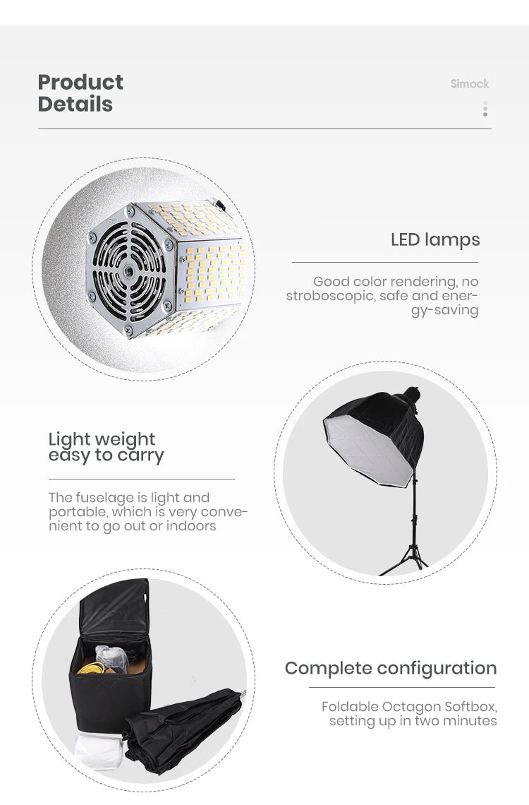 Professional Photography Fill  2 in 1 Kit with Camera Umbrella Softbox Photo Shooting Studio Soft Light Box