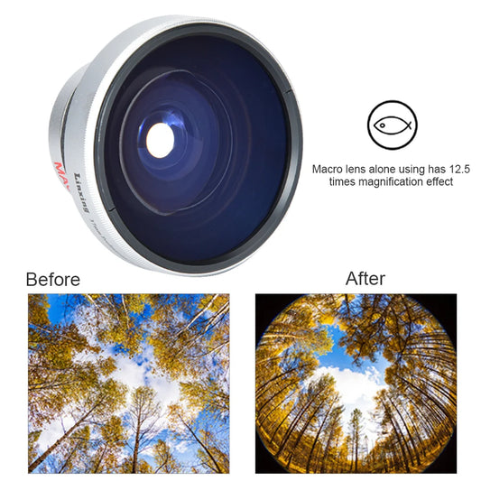 Additional Fisheye Lens Strong Applicability Fisheye Lens Camera Mount Camera Lenses for Camera Accessories Gift Photographer