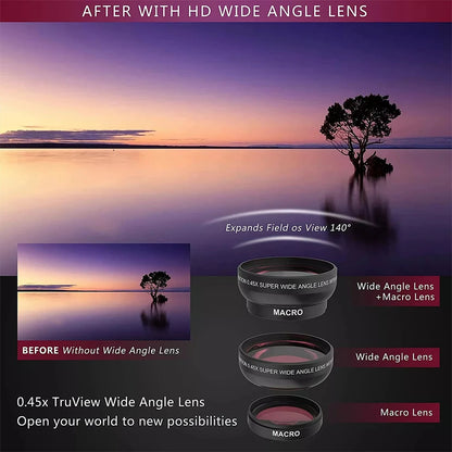4K HD Professional Digital Camera Camcorder WIFI Webcam Wide Angle 16X Digital Zoom 48MP Photography 3 Inch Flip Screen Recorder