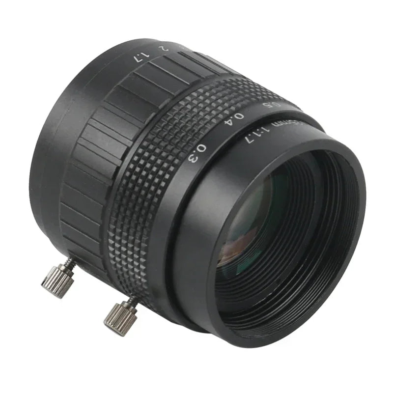 Wide Field High Working Distance 35mm Fixed Focus CCTV CS C Mount Lens Manual Zoom Industria Lens For Digtal Microscope Camera