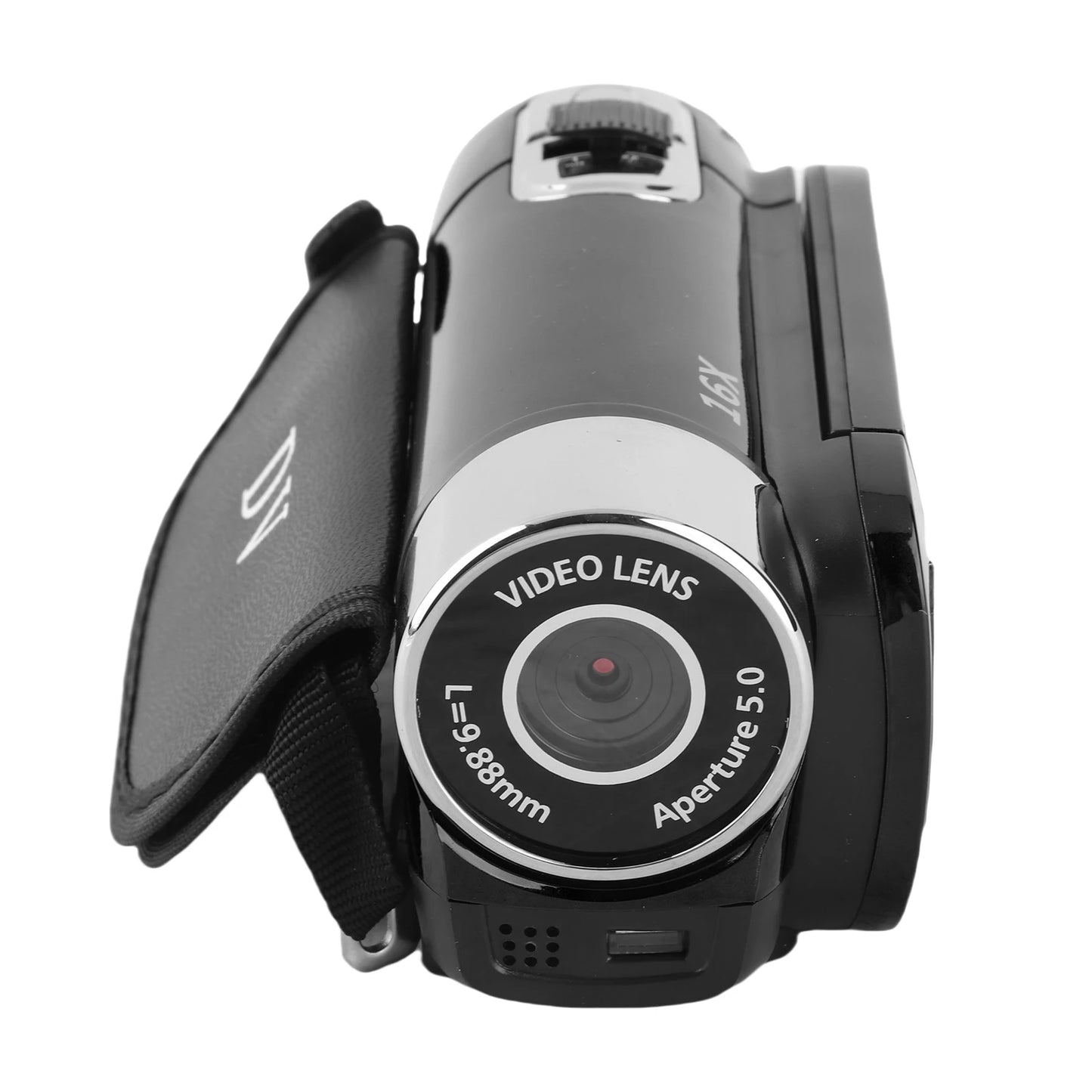 Portable 1080P High Definition Digital Video Camera DV Camcorder 16MP 2.7 Inch LCD Screen 16X Digital Zoom Built-in Battery