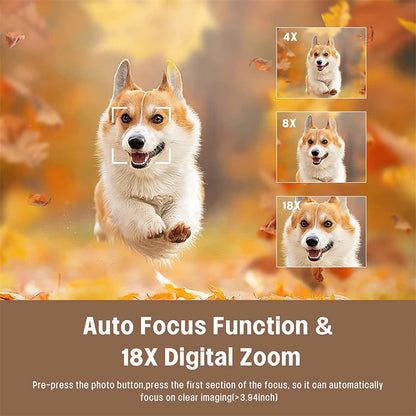 4K Professional Video Cameras for Photography 64MP Ultra HD 18X Digital Zoom Camcorder WIFI YouTube Live Streaming Vlog Recorder
