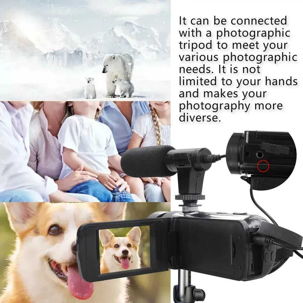 DV Video Recorder Camcorder High-Quality Audio Recording With Microphone Digital zoom Video Camera Machine For Recording Vlogs