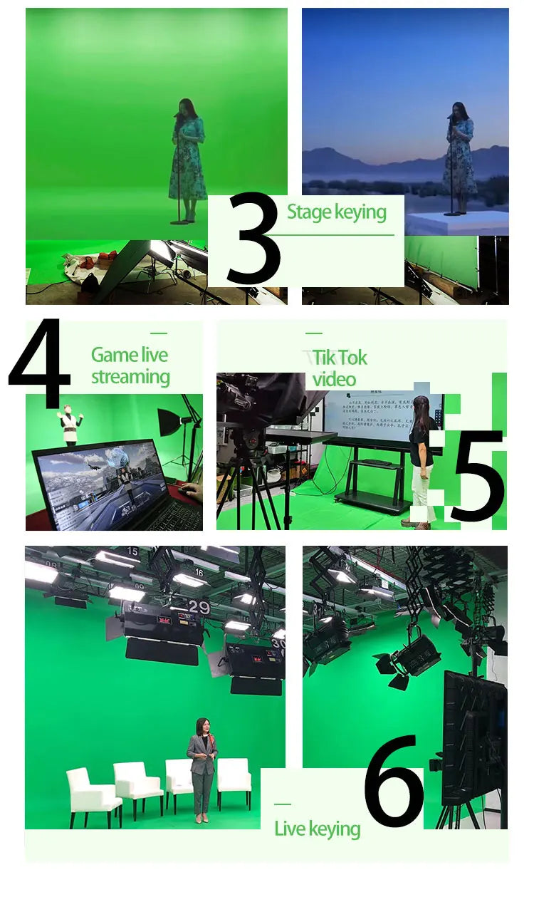 Photography Backdrops Muslin Cotton Green Screen Chromakey Photo Background Cloth Shoot Props Green White Black Grey