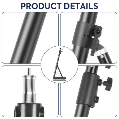 22" Ring Light Kit With Boom Arm Stand, 3200-6500k Dimmable Led Video Light,With Carrying Bag For Phone,Barber Shop,Beauty Room