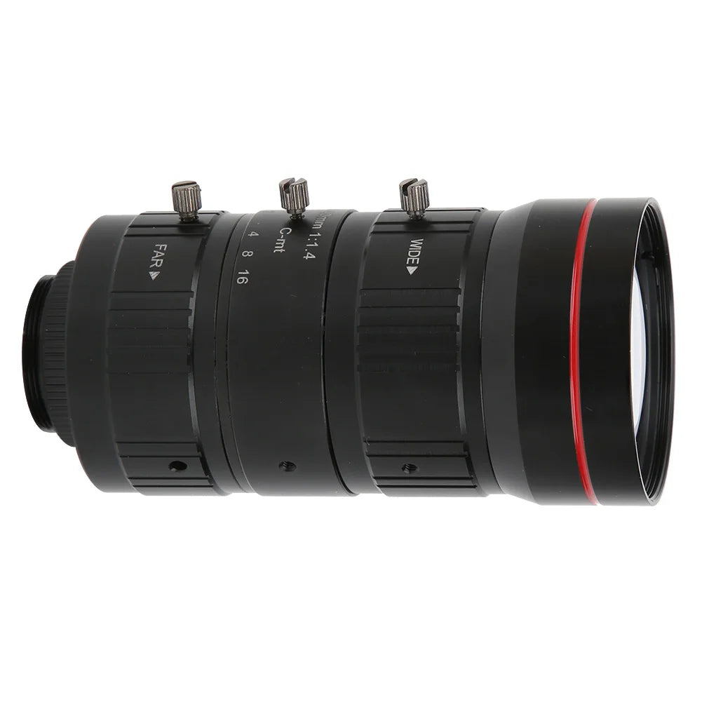 8MP Zoom Industrial Camera Lens C Mount HD 4K Manual Aperture Security CCTV Accessory 10‑40mm Manual Aperture Lens