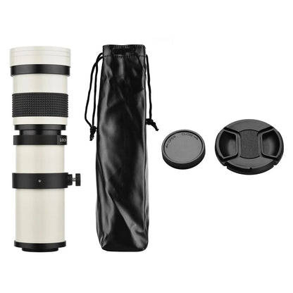 Camera MF Super Telephoto Zoom Lens F/8.3-16 420-800mm T Mount with Universal 1/4 Thread Replacement for DSLR and SLR Cameras