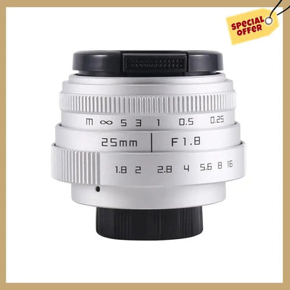 25MM F1.8 Aps-C Television Tv Lens/Cctv Lens For 16Mm C Mount Camera Manual Focus Prime Lens-WMAN