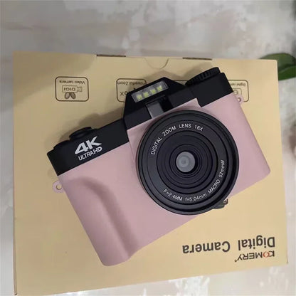 4K Digital Camera for Photography 48MP WiFi Auto Focus Livestream Video Camera 16X Digital Zoom YouTube Vlog Camera Flip Screen