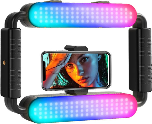 Camera Video Stabilizer Selfie Professional Video Equipment for Phone/Action Camera Vlog