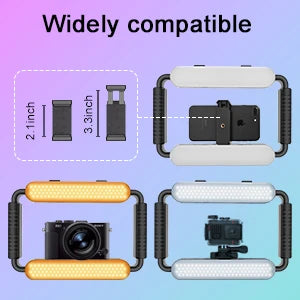 Camera Video Stabilizer Selfie Professional Video Equipment for Phone/Action Camera Vlog