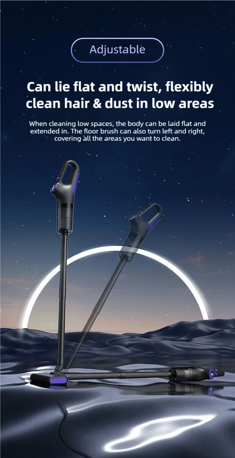 Hot-selling wireless car household vacuum cleaner, lasting battery life and strong suction, LED screen display,