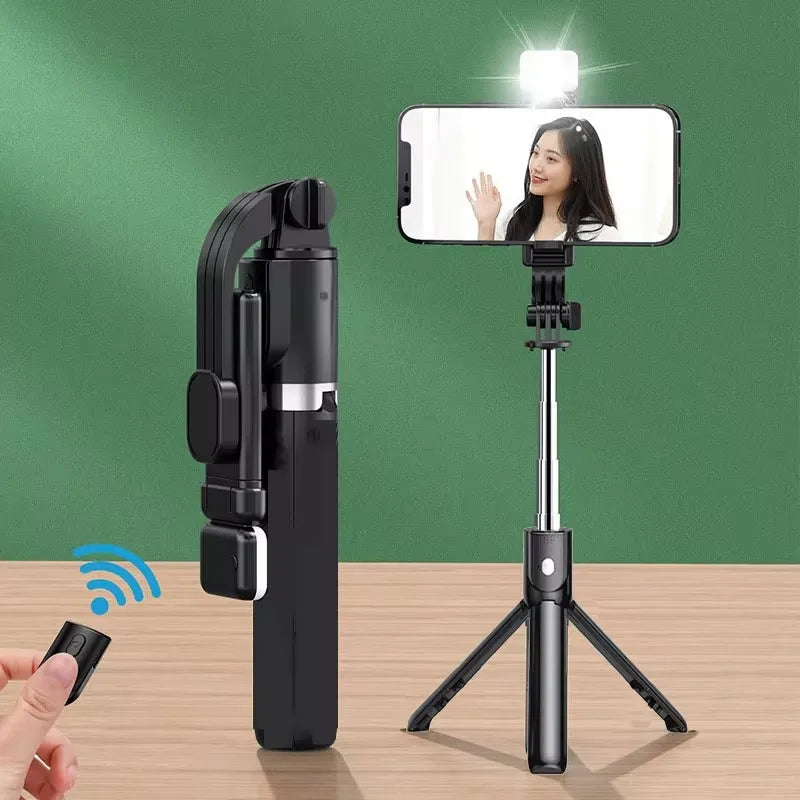 FGCLSY New Tripod for Smartphone Camera,Stand with Bluetooth shutter and light,Wireless Selfie Stick brackets with Phone Holder