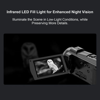 5K Camera 5K Video Camera Camcorder HD WiFi Digital Camera 3.0in Touchscreen 56MP Vlog Camera 18X Digital Zoom Anti Shake