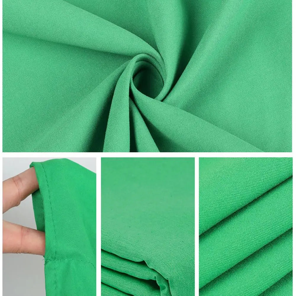 Video Shooting Green White Black Pure Cotton Backdrop Cloth Chromakey Photography Background Screen