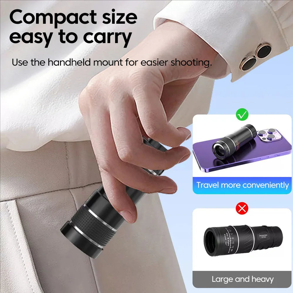 20x Telephoto Phone lens Camera Universal Zoom Iens Highdefinition External Effect Photography Large light Transmission