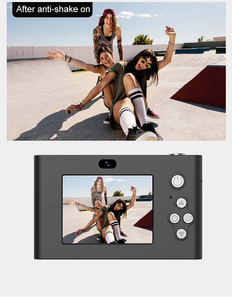 Retro CCD 24 Million Pixels Camcorder 4K Digital Camera 16x Zoom Compact Cameras Auto Focus for Adult Beginners Kids Photograph