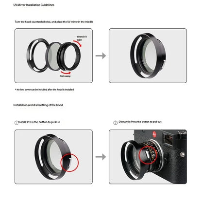 Artizlab 35mm F1.4 Full Frame Camera Lens For Leica M Mount For Leica M240 M3 M6 M7 M8 M9 M9p M10