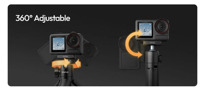 Ulanzi MT66 ClipMate Tripod With Action Connector 3-in-1 Backpack Clip Selfie Stick Tripod For DJI Action 5 Pro/4/3 Vlog Travel