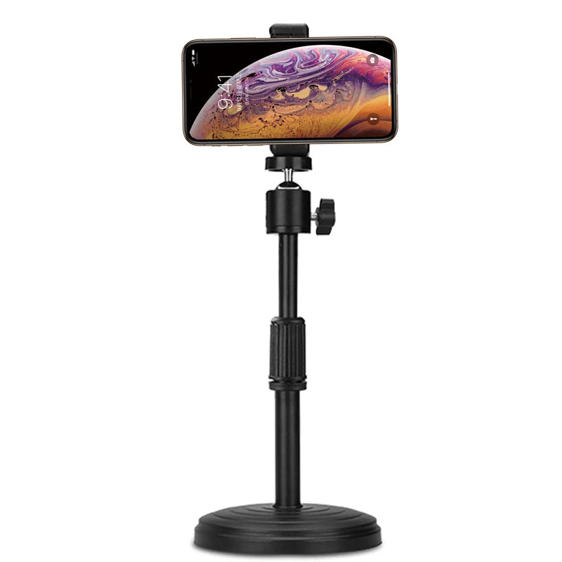 Desk Webcam Mount Support Tripod for Mobile Phone Samrtphone Stand Table Web Camera Cellphone Holder Tripe for Iphone Logitech
