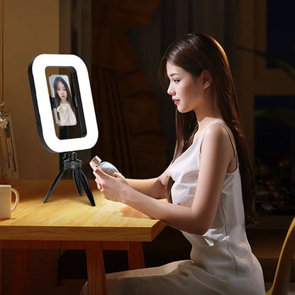 Live streaming Handheld Ring Fill Light Rechargeable 4000mAh Adjustable Brightness RGB Lights Phone Camera Portable Selfie Light