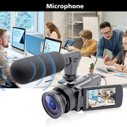 DV Video Recorder Camcorder High-Quality Audio Recording With Microphone Digital zoom Video Camera Machine For Recording Vlogs