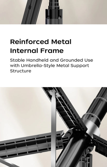 360° AI Face Tracking Gimbal Stabilizer Anti-Shake Telescopic Selfie Stick Tripod Phone Holder Smartphone Vlog Live Photography