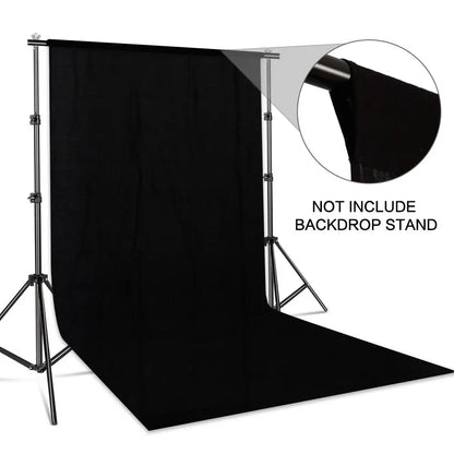 Pure Cotton Photography Background Backdrop Cloth Smooth Green White Black Chromakey Screen Photo Studio Live Streaming