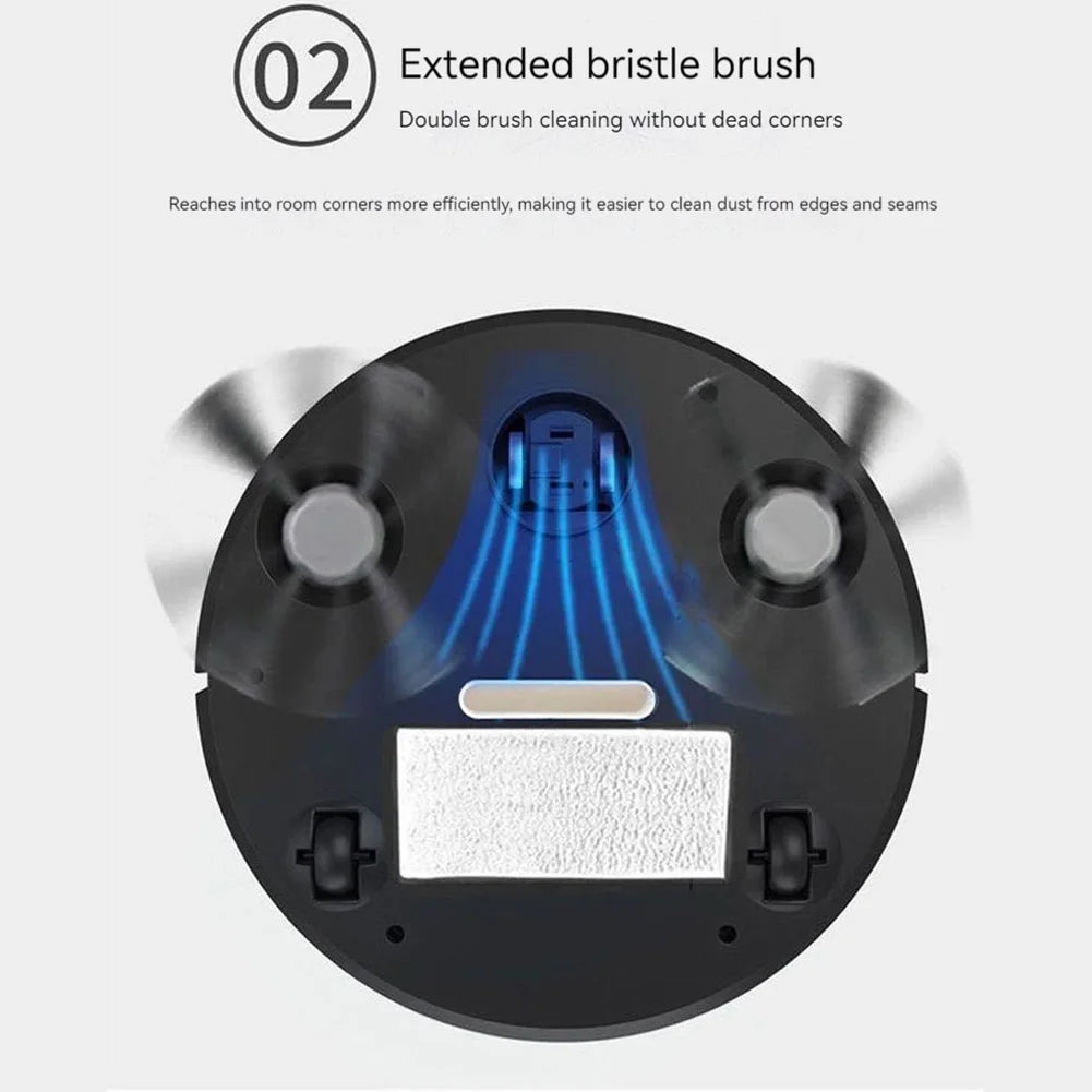 3 In 1 Robot Vacuum Cleaner Multi-Purpose Strong Power Sweeping Machine Rechargeable Automatic Cleaning Machine for Dust Remove