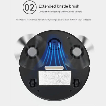 3 In 1 Robot Vacuum Cleaner Multi-Purpose Strong Power Sweeping Machine Rechargeable Automatic Cleaning Machine for Dust Remove