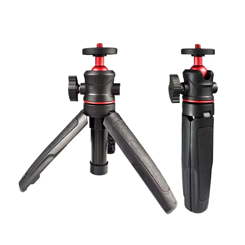 MT-08 Foldable Tripod For Phone Mini Portable Selfie Stick With 1/4" Screw Ballhead Universal For Action Camera DSLR Accessories