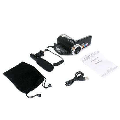 Classic 24MP Camcorder Digital Video Camera 3 Inch LCD Screen 18x Digital Zoom Camera D08A HD Digital Video Camera For Travel