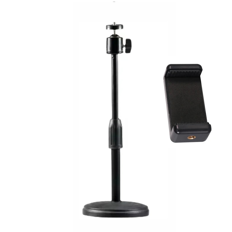 Desk Webcam Mount Support Tripod for Mobile Phone Samrtphone Stand Table Web Camera Cellphone Holder Tripe for Iphone Logitech