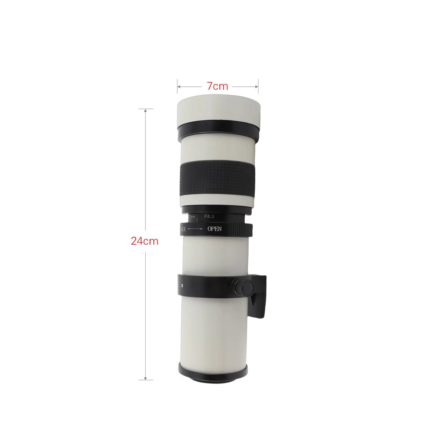 Camera MF Super Telephoto Zoom Lens F/8.3-16 420-800mm T Mount with Universal 1/4 Thread Replacement for DSLR and SLR Cameras