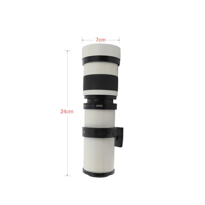 Camera MF Super Telephoto Zoom Lens F/8.3-16 420-800mm T Mount with Universal 1/4 Thread Replacement for DSLR and SLR Cameras