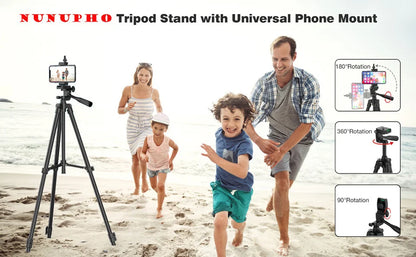Phone Tripod For Video Recording Phone Tripod Stand with Bluetooth Remote Universal Camera Phone Photography Stand For SLRCamera