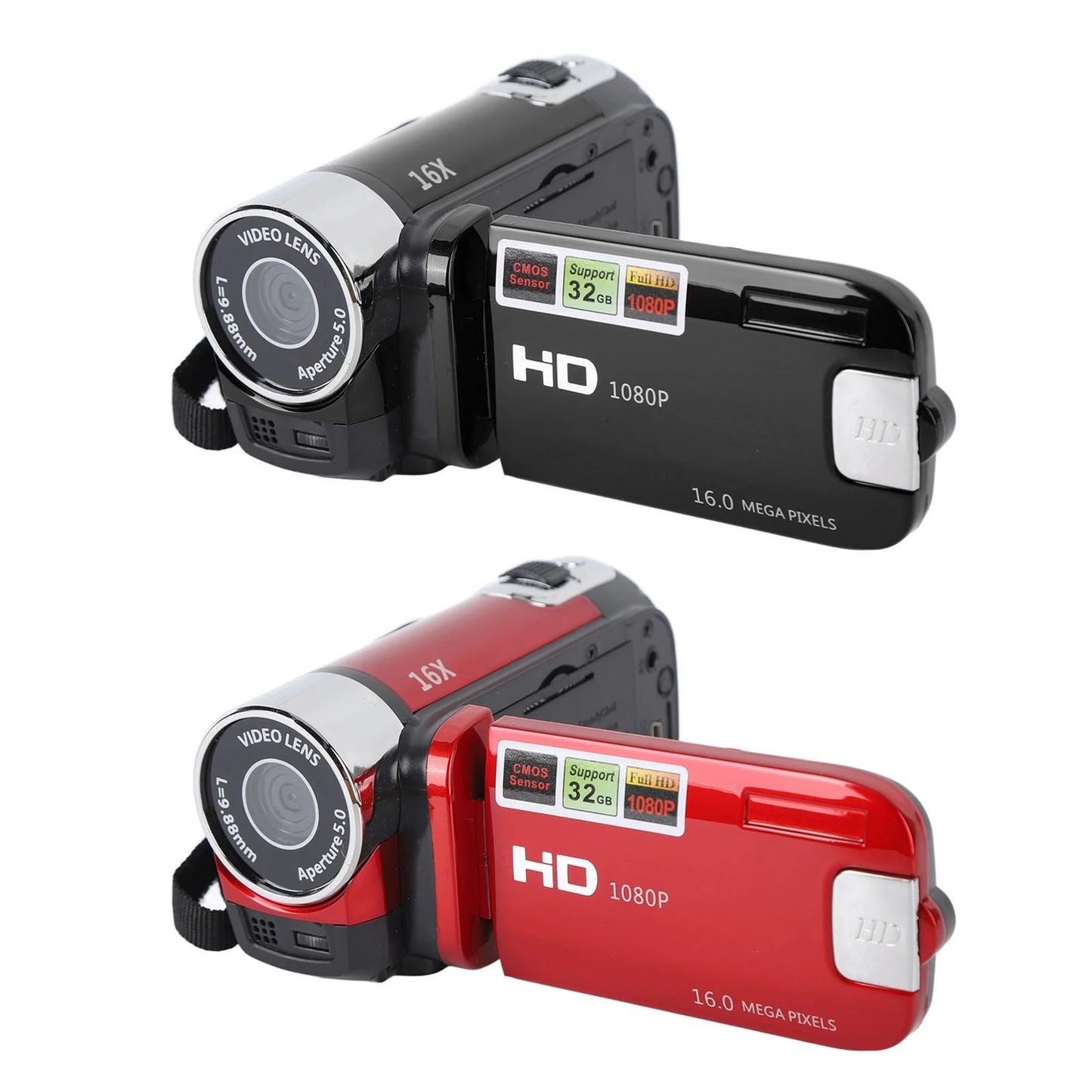 2.7in Camera 4K Camera Vlogging Camera 4K 48MP DV Camera 2.7in TFT Rotatable Screen 16x Digital Zoom Video Camera with USB Cable