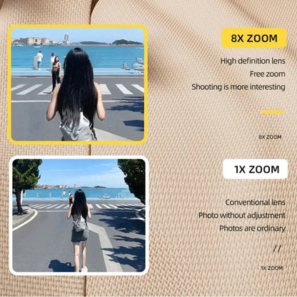 4k Digital Camera IPS HD 50MP CCD Camera 2.4" Autofocus Vlogging Student Camcorder 8X Dual Cam and LED Flash Video Photo Filming