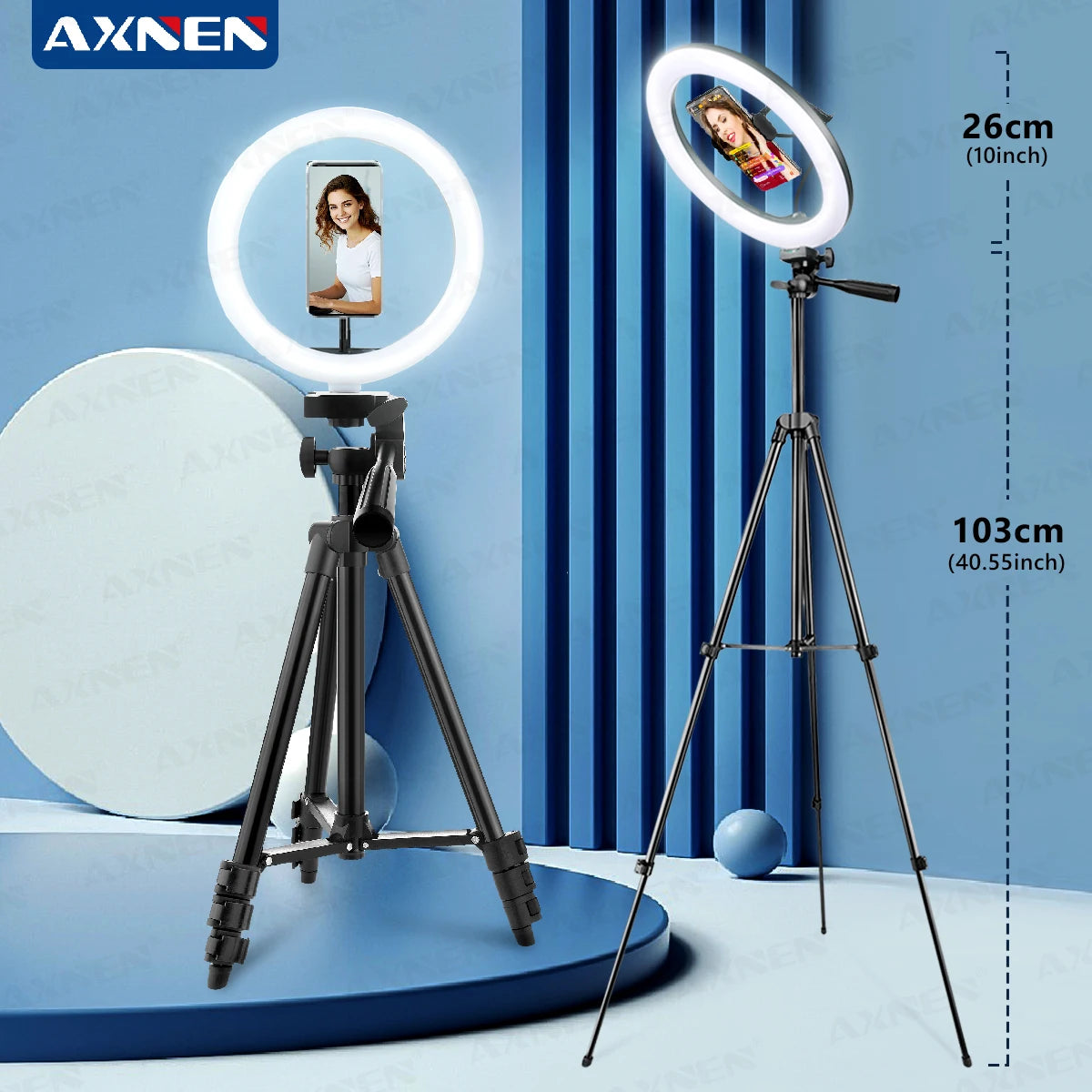 LED Ring Light Photography Light With Tripod Selfie Lamp For Phone Stand Holder Phone Lamp Ringlight For Studio Camera Lighting