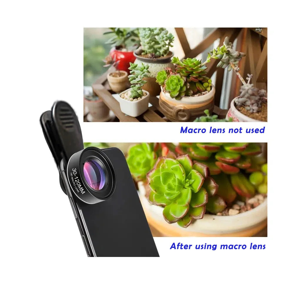 30-120mm Macro Lens Long Distance Professional Universal Clip Camera Photo Lens CPL Star Filters for iPhone XIAOMI HUAWEI Mobile