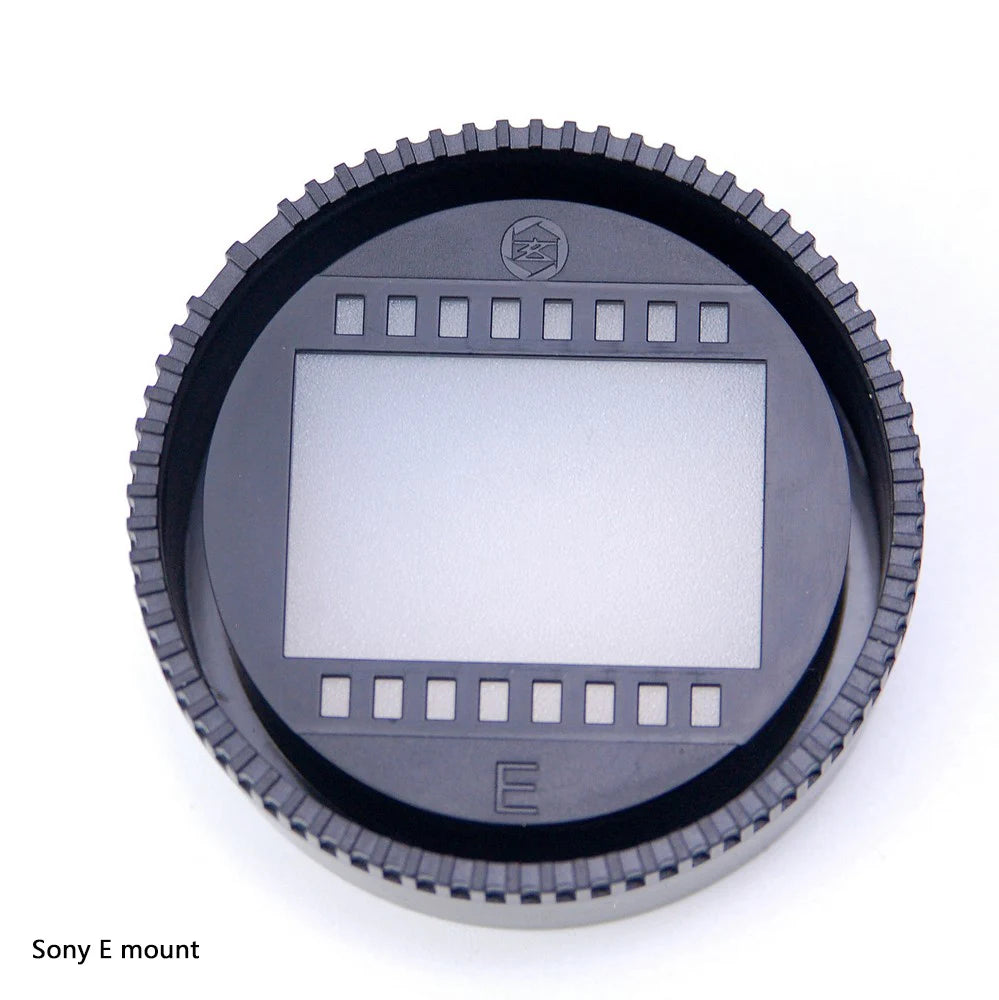 camera imaging lens covers E-mount Live view len protect cap Playfulness interest funny image lens's back cover M-mount  cameras