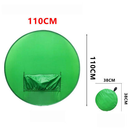 110/75CM Green Screen Photo Background Cloth Polyester High Color Saturation Photography Backdrops for Live Video Studio
